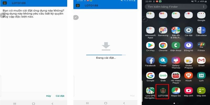 Cách tải app Loto188 về smartphone trải nghiệm